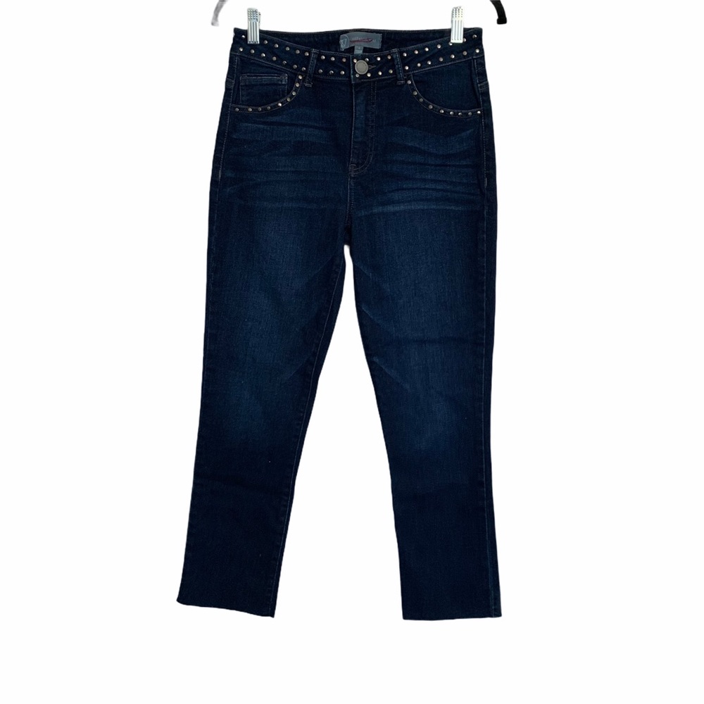 Wit & Wisdom gold studded blue jeans size 4